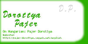 dorottya pajer business card